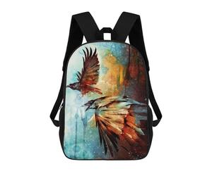 sinyumoney Crows in Flight Mochila Escolar Para El Trabajo, Negocios, Universidad Y Escuela Para Niñas Y Adolescentes 17inch