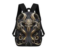 sinyumoney Cthulhu Monster Art Deco Mochilas Infantiles Impresas En 3D De 17 Pulgadas. Mochila Escolar Informal Impresa En 3D Para Niños De Primaria Y Secundaria.
