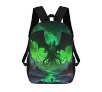 sinyumoney Cthulhu Mythos Art Mochilas Escolares Ligeras E Informales Para El Día A Día, Ideales Para La Escuela, El Trabajo O Los Viajes 17inch