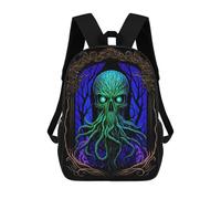 sinyumoney Cthulhu Portrait Mochilas Para Niños Y Estudiantes, Mochilas Escolares Impresas En 3D, Mochilas Para Estudiantes De Primaria Y Secundaria Para Niños Y Niñas 17inch