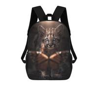 sinyumoney Cub And Butterfly Mochila Escolar Infantil Estampada Para Adultos Y Niños, Mochila De Viaje Para El Día A Día 17inch