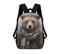 sinyumoney Cuddly Brown Bear Mochila Infantil Para Niñas Y Niños, Mochila De Día, Escuela Primaria, Perfecta Para La Vuelta Al Cole O Educación Física, Regalos Y Viajes 17inch