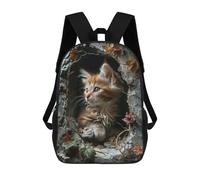 sinyumoney Curiositys Glimpse Mochilas De Moda Impresas En 3D 17inch Mochila Escolar Informal Para Niños De Primaria Y Secundaria