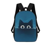 sinyumoney Curious Cat Eyes Mochilas Escolares, De Viaje Y Universitarias Para La Escuela/trabajo/viajes 17inch