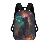sinyumoney Curious Cat Mochila Escolar Resistente Al Agua, Mochila De Viaje, Bolsa Para Computadora Para La Escuela/trabajo/viajes 17inch
