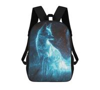 Sinyumoney Curious Cosmic Giraffe Mochila Mochila Impresa 3D, Mochila De Viaje, Mochila De Viaje, Mochila Escolar Para Niñas Y Niños, Fantasma Fox, 17"