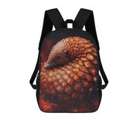 Sinyumoney Curious Cosmic Giraffe Mochila Mochila Impresa 3D, Mochila De Viaje, Mochila De Viaje, Mochila Escolar Para Niñas Y Niños, Pangolin In Space, 17"