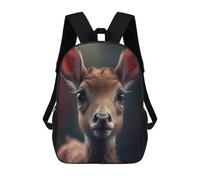 sinyumoney Curious Fawns Portrait Mochila Infantil Para Niñas Y Niños, Mochila De Día, Escuela Primaria, Perfecta Para La Vuelta Al Cole O Educación Física, Regalos Y Viajes 17inch