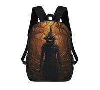 sinyumoney Cursed Pumpkin King Mochila Escolar Impresa En 3D Mochilas Informales Para Niños Mochila Escolar Impresa En 3D Para Niños De Primaria Y Secundaria 17inch