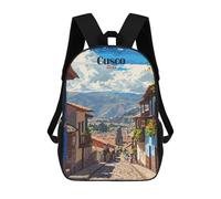 sinyumoney Cusco, Peru Travel Mochila Escolar Infantil Impresa En 3D Para Niños, Mochilas De Viaje, Bolsas Para Libros Para Niños Estudiantes De Primaria 17inch