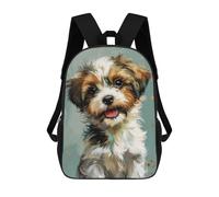 sinyumoney Cute Abstract Puppy Art Mochilas Escolares Para Niños Y Niñas, Mochilas Deportivas Informales Para Primaria, Mochilas De Gran Capacidad Para Libros 17inch