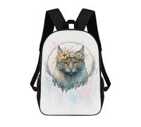 sinyumoney Cute American Bobtail Cat Mochila Escolar Mochila De Papelería De Moda Mochila Impermeable Mochilas Informales Para El Día A Día - Perfecta Para Viajes, Trabajo Y Uso Diario 17inch
