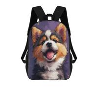 sinyumoney Cute And Joyful Puppy Art Mochila Escolar Infantil Impresa En 3D Para Niños, Mochila De Viaje De Alta Capacidad, Bolsas Para Libros, Mochila Escolar Infantil 17inch