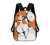 sinyumoney Cute Anime Fox Girl Illustration Mochilas Para Niños Y Estudiantes, Mochilas Escolares Impresas En 3D, Mochilas Para Estudiantes De Primaria Y Secundaria Para Niños Y Niñas 17inch
