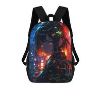 sinyumoney Cute Anime Girl Big Eye Mochila Impresa En 3D Para Niños, Mochila Escolar, Mochilas De Viaje Para Niños, Bolsas De Libros De Alta Capacidad, Mochila Infantil 17inch
