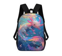 sinyumoney Cute Axolotl Underwater - Pink Axolotl Mochilas Para Niños Mochila Escolar Mochila Escolar Impresa En 3D Mochilas Escolares De Moda Para Niños De Primaria Y Secundaria 17inch
