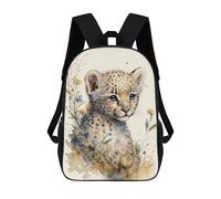 sinyumoney Cute Baby Cheetah Painting Mochila Escolar Impresa En 3D 17inch Mochila Escolar Infantil Mochilas De Viaje Mochila Informal De Moda Para Niños Y Estudiantes