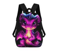 sinyumoney Cute Baby Dragon Mochila Escolar Impresa En 3D Para Niños Y Niñas, Mochila Para Portátil Para Niños/estudiantes/adultos 17inch