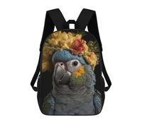 sinyumoney Cute Baby Fluffy Parrot Mochila Ronaldo, Mochila Infantil, Mochila Escolar Para Estudiantes, Mochila Para Libros, Mochila Escolar Impresa En 3D Para Niños Y Niñas, 17inch