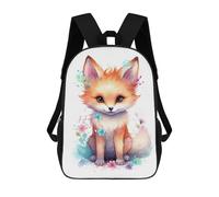 sinyumoney Cute Baby Fox Watercolor Mochila Escolar Mochila De Papelería De Moda Mochila Impermeable Mochilas Informales Para El Día A Día - Perfecta Para Viajes, Trabajo Y Uso Diario 17inch