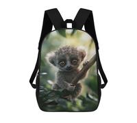 sinyumoney Cute Baby Lemur Mochilas Infantiles Impresas En 3D De 17 Pulgadas. Mochila Escolar Informal Impresa En 3D Para Niños De Primaria Y Secundaria.