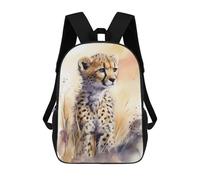 sinyumoney Cute Baby Leopard Painting Mochilas Para Niños Mochilas Escolares Mochila Escolar Para Niños Impresa En 3D Mochilas De Viaje De Moda Para Niños De Primaria Y Secundaria 17inch