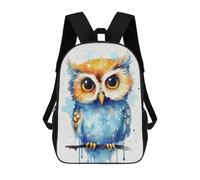 sinyumoney Cute Baby Owl Watercolors Mochila Escolar Para Niños, Mochila Escolar Impresa En 3D Para Estudiantes De Primaria Y Secundaria 17inch
