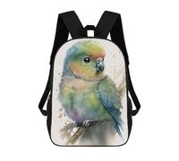 sinyumoney Cute Baby Parrot Painting Mochila Escolar Para Niños De 17 Pulgadas, Mochila Informal De Viaje Para Niños Y Niñas, Mochila De Gran Capacidad Para El Día A Día 17inch