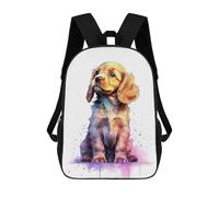 sinyumoney Cute Baby Spaniel Puppy Mochila Escolar Infantil Impresa En 3D Para Niños, Mochila De Viaje De Alta Capacidad, Mochilas Para Libros De 17 Pulgadas Para Niños