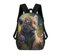 sinyumoney Cute Baby Tiger Mochilas Para Niños 17inch Mochila Escolar Mochila Escolar Impresa En 3D Para Niños De Primaria Y Secundaria
