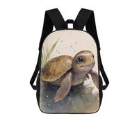 sinyumoney Cute Baby Turtle Painting Mochila Infantil, Mochila Escolar Impresa En 3D, Mochila Para Niños Y Niñas, Mochila Escolar Ajustable Para La Escuela Primaria 17inch
