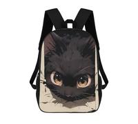 sinyumoney Cute Black Cat Mochila Escolar Infantil De Moda Informal Mochilas Infantiles Impresas En 3D Mochila Grande Para Niño 17inch