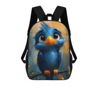 sinyumoney Cute Blue Eagle Painting Mochila Ligera Informal Para El Día A Día, Ideal Para La Escuela, Viajes, Trabajo Y Uso Diario 17inch