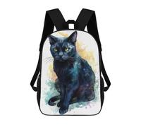 sinyumoney Cute Bombay Cat Painting Mochila Escolar Impresa En 3D 17inch Mochilas De Moda Para Niños, Mochilas Escolares Para Niños De Primaria Y Secundaria
