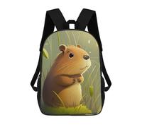 sinyumoney Cute Capybara Animal Mochilas Impresas En 3D Para Niños, Mochila Escolar, Mochila Informal Para Exteriores, Mochila Informal De Moda Para Niños, Lindas Bolsas De Viaje 17inch