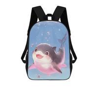 sinyumoney Cute Cartoon Shark in Blue Water Mochila Infantil, Mochila Escolar Para Niños Y Adolescentes, Mochila De Viaje, Mochila Escolar, Mochila Para Libros 17inch