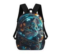 sinyumoney Cute Cat Astronaut Mochila Escolar Resistente Al Agua, Mochila De Viaje, Bolsa Para Computadora Para Niñas, Niños Y Adolescentes 17inch