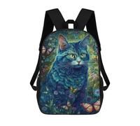sinyumoney Cute Cat Butterfly Mochila Escolar Infantil Impresa En 3D 17inch Mochilas De Moda Para Niños De Primaria Y Secundaria