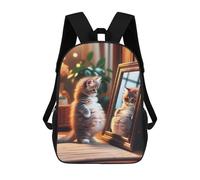 sinyumoney Cute Cat Mochila, Mochila Escolar Impresa En 3D, Bolsa Para El Almuerzo Escolar, Mochila De Viaje, Mochila Para Amigos, Mochila Escolar Para Niñas Y Niños 17inch