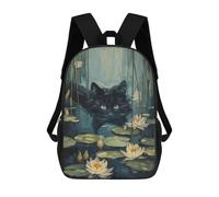 sinyumoney Cute Cat Swimming River Mochila Escolar Infantil Impresa En 3D Para Niños, Mochilas De Viaje, Bolsas Para Libros, Mochila Escolar Infantil 17inch