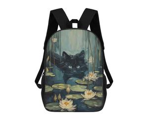 sinyumoney Cute Cat Swimming River Mochila Escolar Infantil Impresa En 3D Para Niños, Mochilas De Viaje, Bolsas Para Libros, Mochila Escolar Infantil 17inch