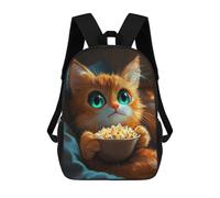 sinyumoney Cute Cat Watching Movie Mochila Escolar Resistente Al Agua, Mochila Escolar De Negocios Para Niños/niñas/adolescentes 17inch