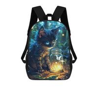 sinyumoney Cute Cat With Butterfly Mochila Infantil, Mochila Escolar Infantil, Mochilas Escolares Impresas En 3D Para Niños Y Estudiantes Adolescentes 17inch
