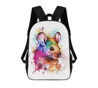sinyumoney Cute Colorful Mouse Art 17inch Mochila Escolar Impresa En 3D Para Niños, Mochila Escolar Informal De Moda, Mochilas De Viaje Para Niños Y Estudiantes.