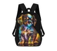 sinyumoney Cute Cosmic Puppy Mochilas Escolares Impresas En 3D, Mochila Escolar Informal Para Niños, Mochila Escolar De Moda Para Estudiantes De Secundaria 17inch