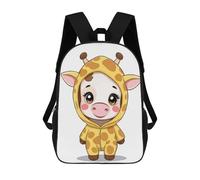 sinyumoney Cute Cow in Giraffe Costume Mochila Infantil De Moda Divertida Mochila Escolar Para Niños Y Adolescentes Con Impresión 3D Para Niños 17inch