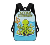 sinyumoney Cute Cthulhu Octopus 17inch Mochilas Escolares Impresas En 3D, Mochilas Escolares De Moda Para Niños De Primaria Y Secundaria