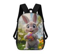 sinyumoney Cute Easter Bunny Mochila, Mochila Infantil, Mochila Escolar Para Estudiantes, Mochila Para Libros, Mochila Escolar Impresa En 3D Para Niños Y Niñas 17inch