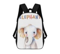 sinyumoney Cute Elephant Animal Nursery Mochilas Escolares Resistentes Al Agua, Mochilas De Viaje, Bolsas Para Computadoras Portátiles Para Adolescentes, Niñas, Niños, Mujeres Y Hombres 17inch