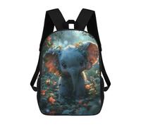 sinyumoney Cute Elephant Cartoon Mochila Infantil De 17 Pulgadas, Mochila Escolar Con Estampado 3D De Dibujos Animados Para Niños Y Adolescentes.